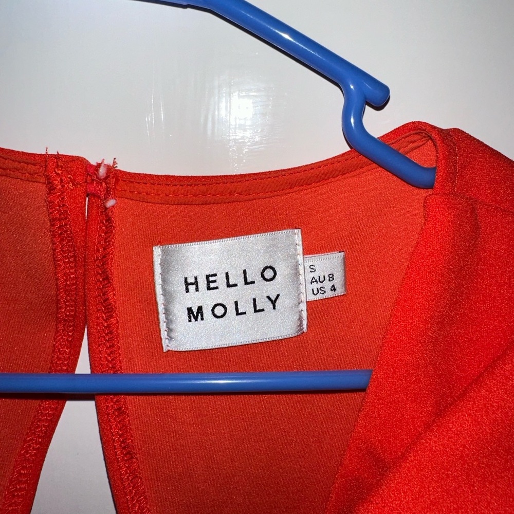 Hello Molly Red Ruffle Mini Dress - Picture 7 of 12